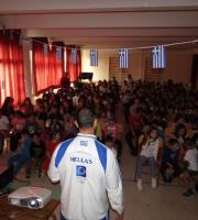 Ο παγκόσμιος πρωταθλητής ακοντισμού Γκατσιούδης στα σχολεία των Σαπών Ροδόπης
