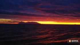 Sunset in the Thracian Sea.