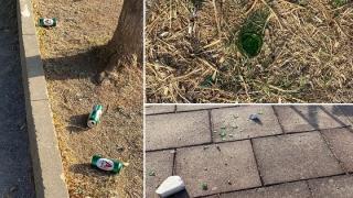 Σπασμένα γυαλιά και σκουπίδια σε παιδική χαρά της Αλεξανδρούπολης