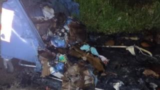 Πάλι έκαψαν κάδους τα ξημερώματα στην Αλεξανδρούπολη