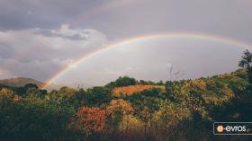 Double rainbow at the area of Aisimi, Evros