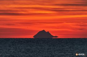 Mount Athos, as seen from Alexandroupoli
