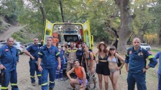 Απεγκλωβίστηκε νεαρή τουρίστρια που τραυματίστηκε στη Γριά Βάθρα Σαμοθράκης