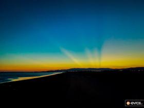 Sunset at the beach.