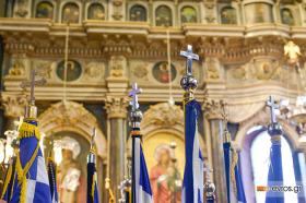 In the Sacred Church of Alexandroupolis, during the thanksgiving for the celebration of March the 14.