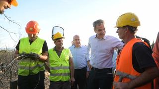 Μητσοτάκης από τα καμένα της Παλαγίας: Άμεσα οι ενέργειες αποκατάστασης (video)