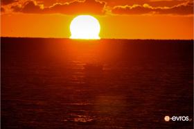 The sun sets over the Thracian Sea