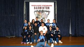  "Φορτωμένοι" μετάλλια επέστρεψαν οι αθλητές του Εθνικού από το Πανελλήνιο “Open” Badminton