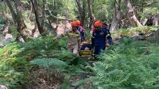 Νέα επιχείρηση διάσωσης τραυματισμένης γυναίκας στις βάθρες Σαμοθράκης 