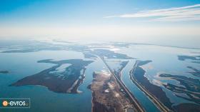 Looking down on the vastness of the Delta of Evros