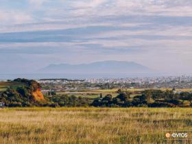 North of Alexandroupolis against the backdrop of the island of Samothrace