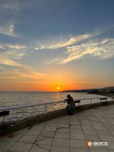 Alexandroupolis at the sunset's golden light