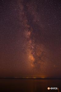 The starry night sky from Samothrace