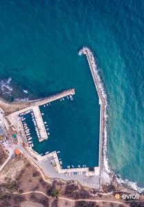 Above the harbor of Makris, in Alexandroupolis.