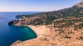 The Pachia Ammos beach in Samothrace