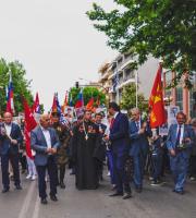 Πορεία του "Αθάνατου Τάγματος" στο κέντρο της Αλεξανδρούπολης