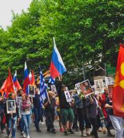 Πορεία του "Αθάνατου Τάγματος" στο κέντρο της Αλεξανδρούπολης
