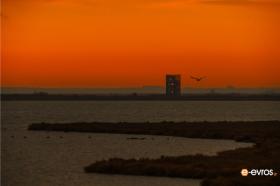 The Evro's Delta at sunset