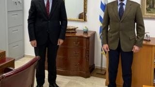 Συνάντηση Α.Δημοσχάκη με τον Αντιπτέραρχο Δριτσάκο Γεώργιο - Επίκεντρο της συνάντησης ο αερολιμένας Αλεξ/πολης & η ελικόπτερη βάση στην Σαμοθράκη
