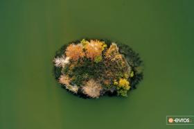 On the islet of Lake Tycherou, in the Municipality of Soufli