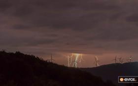 Storm in the mountains of Evros