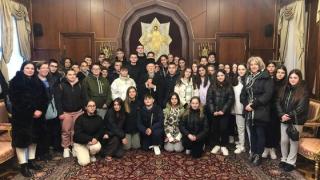 Eπίσκεψη του Γυμνασίου Φερών στον Πατριάρχη και στα σχολεία της Πόλης για τη γιορτή των Τριων Ιεραρχών