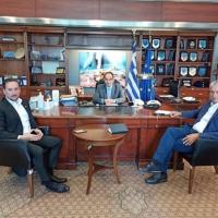 Νέο λιμεναρχείο & δυτική χερσαία ζώνη του λιμανιού τα θέματα που συζήτησε ο Ζαμπούκης με τον Υπουργό Ναυτιλίας