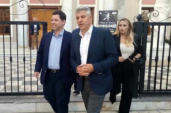 Ο υφυπουργός παρά τω Πρωθυπουργώ, Θανάσης Κοντογεώργης, στον Έβρo.