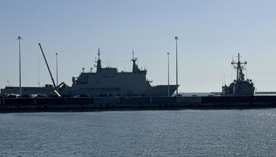 Πάλι νατοϊκά πλοία στο λιμάνι Αλεξανδρούπολης.