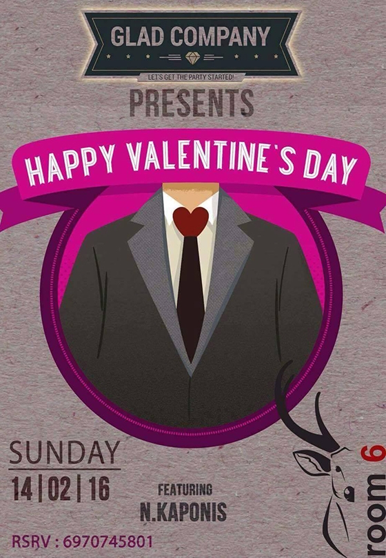 Glad Company και "Happy Valentine's day" στο Room 6