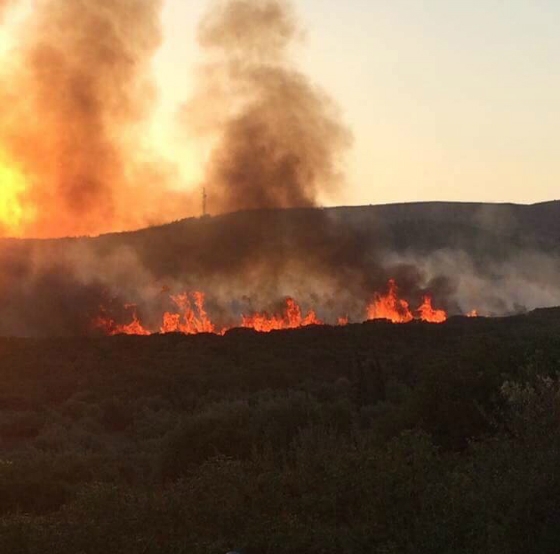 Φωτιά στον παλιό σκουπιδότοπο Μάκρης