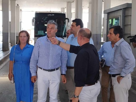 Υπουργός Εσωτερικών και Περιφερειάρχης στο τελωνείο των Κήπων.