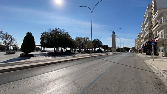 "Ερημιά" επικρατεί στην Αλεξανδρούπολη μετά το lockdown (video)