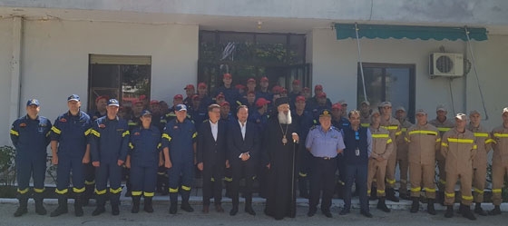 Αγιασμός στο πεζοπόρο τμήμα της Πυροσβεστικής Υπηρεσίας Αλεξανδρουπόλεως