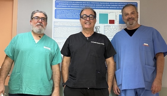 Κορυφαία πανελλήνια αναγνώριση για την ομάδα των καρδιολόγων της κλινικής του ΠΓΝΑ.