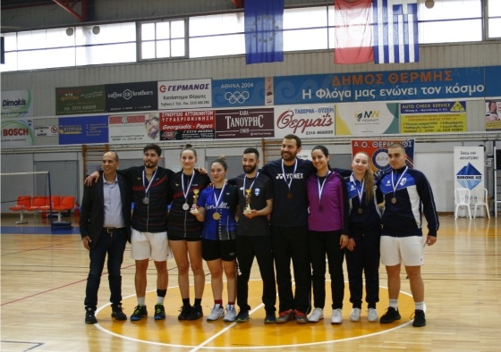 Εθνικός Badminton: Με 1 Χρυσό και 7 χάλκινα επέστρεψε από τη Θεσσαλονίκη