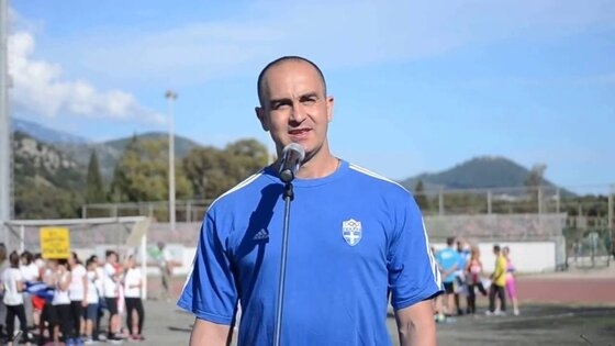 Ο παλαίμαχος πρωταθλητής του ακοντισμού Κώστας Γκατσιούδης.